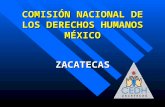 COMISIÓN NACIONAL DE LOS DERECHOS HUMANOS MÉXICO ZACATECAS.