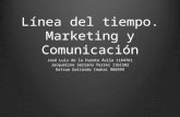 Línea del tiempo. Marketing y Comunicación José Luis de la Fuente Ávila 1164761 Jacqueline Serrano Torres 1161582 Katsuo Gallardo Inukai 966594.