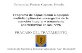 Programa de capacitación a equipos multidisciplinarios encargados de la atención integral y tratamiento antirretroviral en las PVVS FRACASO DEL TRATAMIENTO.