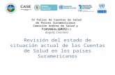 Revisión del estado de situación actual de las Cuentas de Salud en los países Suramericanos IV Taller de Cuentas de Salud de Países Suramericanos Comisión.
