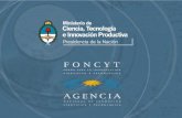 Ministerio de Ciencia, Tecnología e Innovación Productiva Agencia Nacional de Promoción Científica y Tecnológica Fondo para la Investigación Científica.