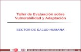 1A.1 Taller de Evaluación sobre Vulnerabilidad y Adaptación SECTOR DE SALUD HUMANA.
