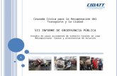 1 VII INFORME DE OBSERVANCIA PÚBLICA Estudio de casos accidentes de tránsito Fatales en Lima Metropolitana: Causas y alternativas de solución Cruzada Cívica.