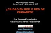 F Inquelievich, Ciudad Red, Ii Foro De Ciudades Digitales