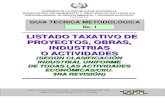 Guia Lista Taxativa Acuerdo Ministerial 134-2,005