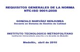 Requisitos de NTC- IsO 9001 (2008)