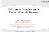 Utilizando Google+ en la Universidad de Deusto