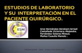 Estudios de Laboratorio y su Interpretación en Cirugía