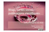 Blogs, xarxes socials i publicacions científiques
