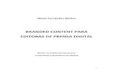 Branded Content para Editoras de Prensa Digital