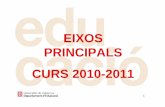 Eixos principals del curs 2010-2011