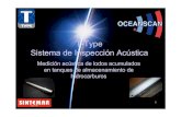 Sintemar - Sistema de inspección acústica T-Type de lodos o borras en tanques de crudo y otros hidrocarburos (Oceanscan)