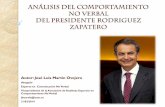 Análisis de comportamiento del presidente rodriguez  zapatero