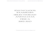 Enunciados Examenes Selectividad Fisica Andalucia 2002-2013