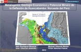 Metalogenia, geología económica y potencial minero de la Deflexión de Huancabamba: noroeste del Perú