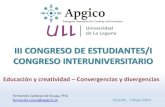 Presentacion III CONGRESO DE ESTUDIANTES/I CONGRESO INTERUNIVERSITARIOtenerife