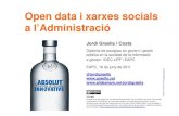 Open data i xarxes socials a l'Administració