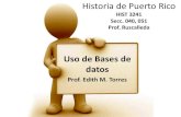 Bases de datos / Historia de Puerto Rico
