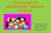 Proyectos de innovación y mejora escolar
