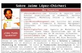 Presentación de los proyectos y menciones en prensa de Jaime López-Chicheri