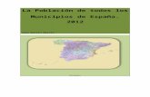 La población de todos los municipios de españa. 2012.