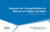 Futuro Labs 2012: Reporte de competitividad de marcas en redes sociales- Febrero 2012