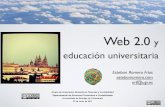 Web 2.0 y educación universitaria