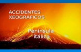 Accidentes xeográficos da Península Itálica