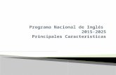 Resumen Programa Nacional de Ingkés 2015-2025