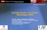 Europa frente a la crisis. Estrategia 2020