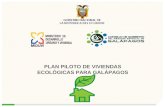 Plan Piloto de Casa Ecológicas en la Provincia de Galápagos