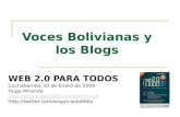 Voces Bolivianas Y Los Blogs