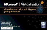 Virtualizar con microsoft hyper v - por qué ahora parte2