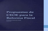 Propuestas de CEOE para la Reforma Fiscal, febrero 2014