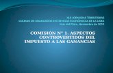 Aspectos Controvertidos del Impuesto a las Ganancias (Argentina). XLII Jornadas Tributarias