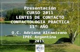 Curso Contactología Práctica 2011