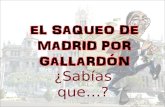 El saqueo de Madrid