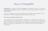 Que es MongoDB