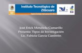 Tipos Investigacion Jose Erick Mendiola Camarillo