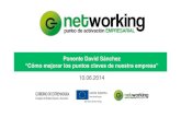 NetworkingPAE - Cómo mejorar los puntos claves de nuestra empresa. David Sánchez. CEO de PayPerThink