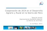 Cooperación de JICA en el Desarrollo Agrario y Rural en la Sierra del Perú