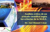 Analisis Critico De Un Articulo CientìFico