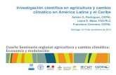 Investigación científica en agricultura y cambio climático en América Latina y el Caribe