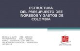 ESTRUCTURA DEL PRESUPUESTO: INGRESOS Y GASTOS EN COLOMBIA.