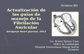 Actualización de las Guías Europeas de la Fibrilación Auricular, 2012