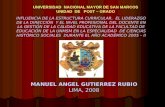 CURRICULUM, LIDERAZGO Y NIVEL PROFESIONAL DOCENTE EN LA CALIDAD EDUCATIVA DE LA UNMSM