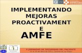 Implementando mejoras proactivamente, AMFE