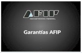 Garantías.  Administración Federal de Ingresos Públicos (AFIP) Argentina