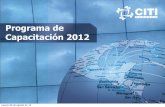 Programa de capacitación 2012