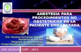 Anestesia enembarazada para procedimientos no obstetricos